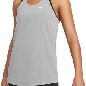 Nike Women's Dri-FIT T-Back Tank Top, Light Gray M